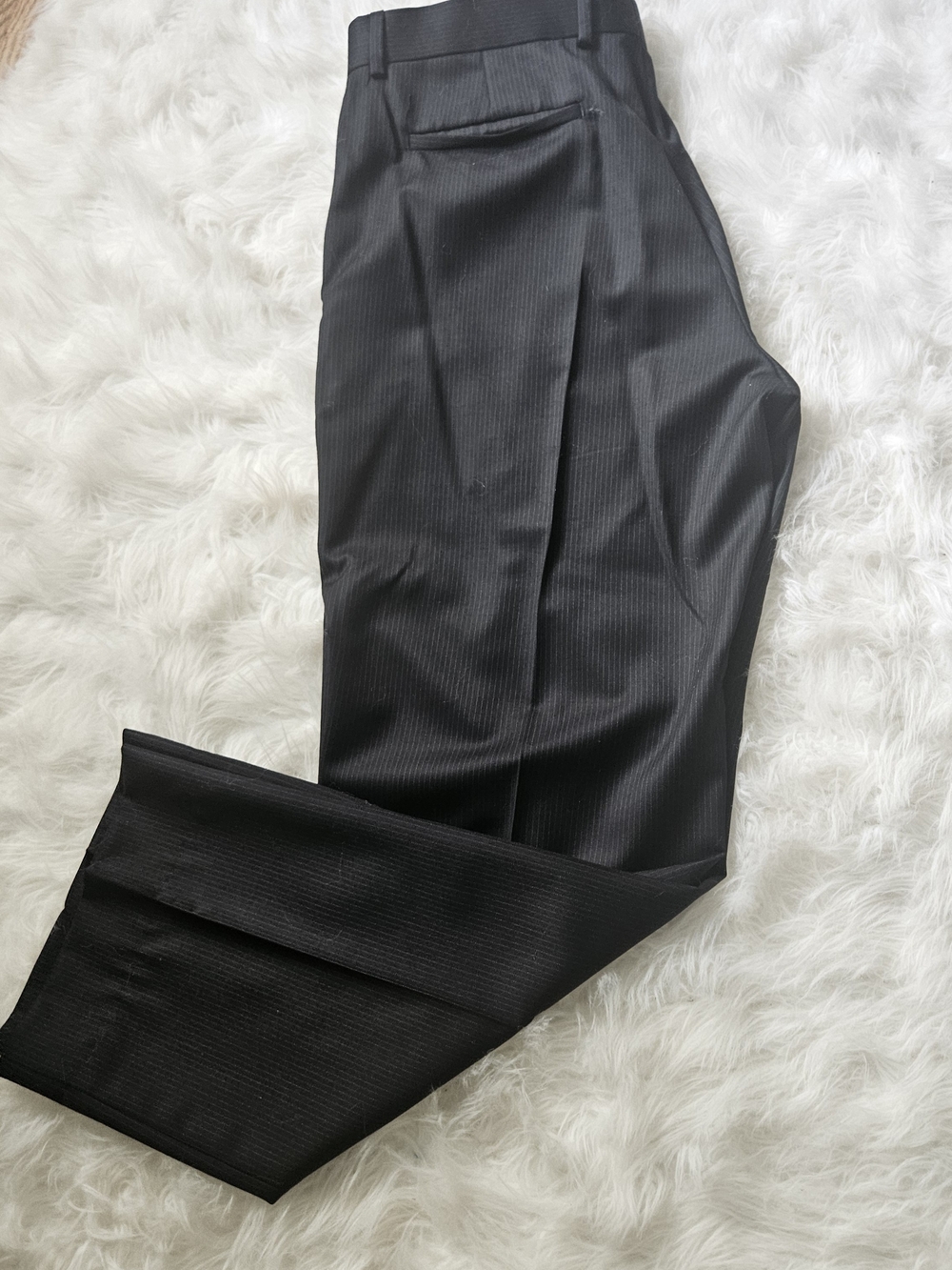 Banana Republic Black Dress Pants - Classic Black, Size 36W 34L, 98% Wool